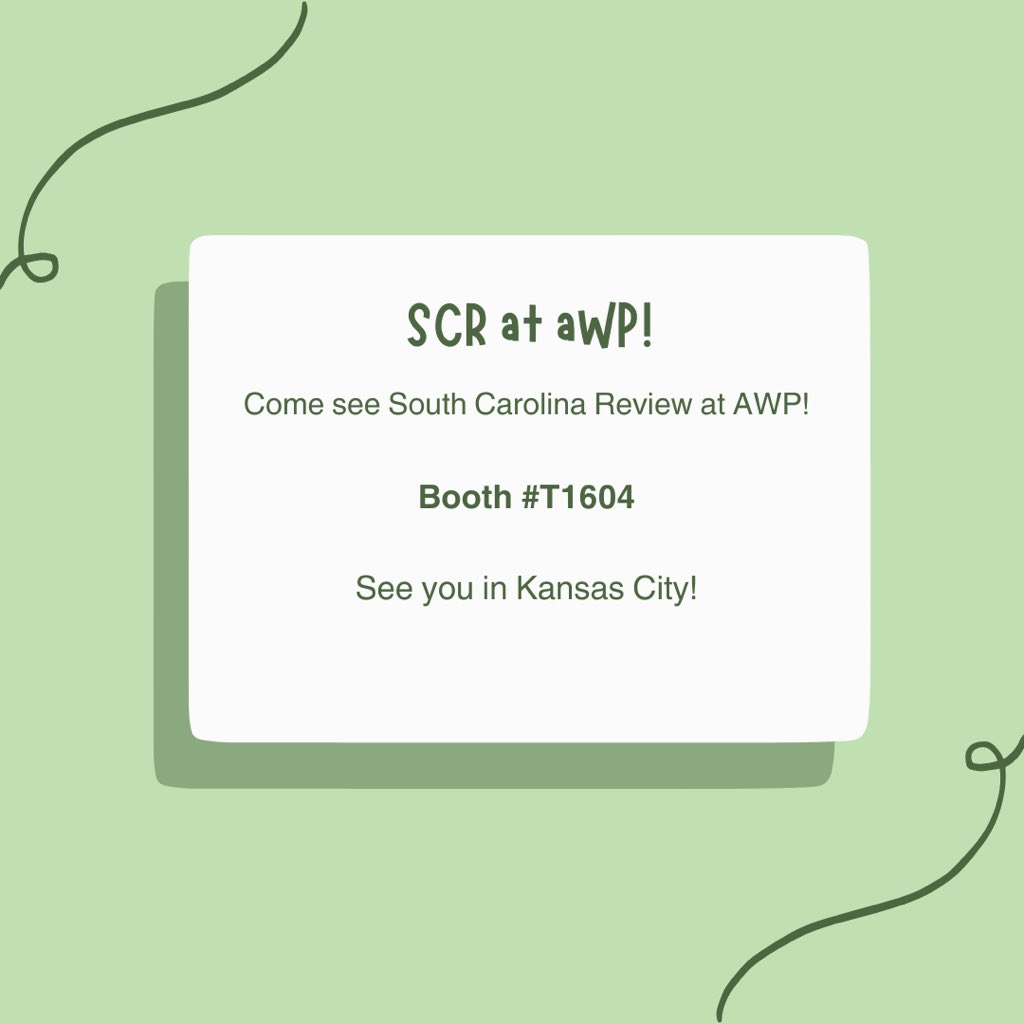 Hey folks! We hope to see you in Kansas City this week! We’ll have new shirts, our latest issues, and submission information. Happy AWP! ✏️

#AWP #writingconference #publishing