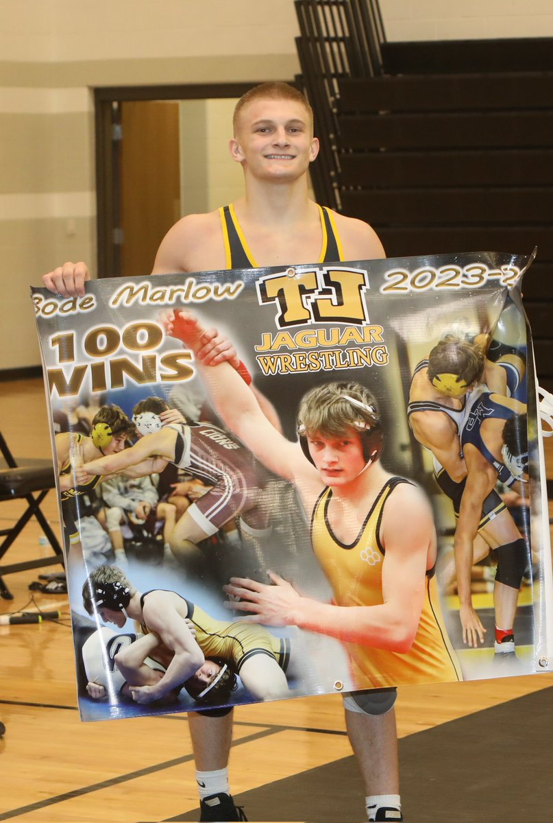 Congrats to Bode Marlow on his 100th win tonight at TJ! <a href="/FallsWithDhall/">Near Falls With Dhall</a> <a href="/MatScouts1/">MatScouts</a> <a href="/Pitt_WRES/">Pitt Wrestling</a> <a href="/WPIALwrestle7/">The WPIAL Wrestling</a> <a href="/PAPowerWrestle/">PA Power Wrestling</a> <a href="/WrestlingHotTa1/">PA-Wrestling</a>