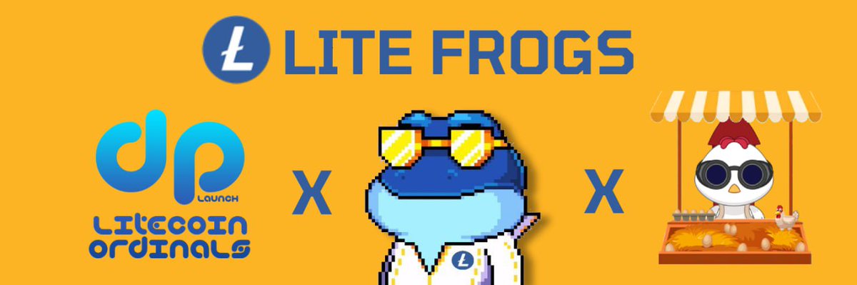 🚀Big news!
🐸 Lite Frogs NFT collection will be Launched on:
✅ DPLaunch Lite from <a href="/DoginalsPandas/">Doginals Pandas 🐼</a>
✅ Chikun Market <a href="/chikun_market/">Chikun Market | Litecoin Ordinals</a>

🔥 Follow us <a href="/Lite_Frogs/">Lite Frogs - MINT LIVE</a> and stay tuned for information about mint!

#ordinals #ltc #inscription #nft #launchpad #mint #LTCOrdinals #giveaway #web3