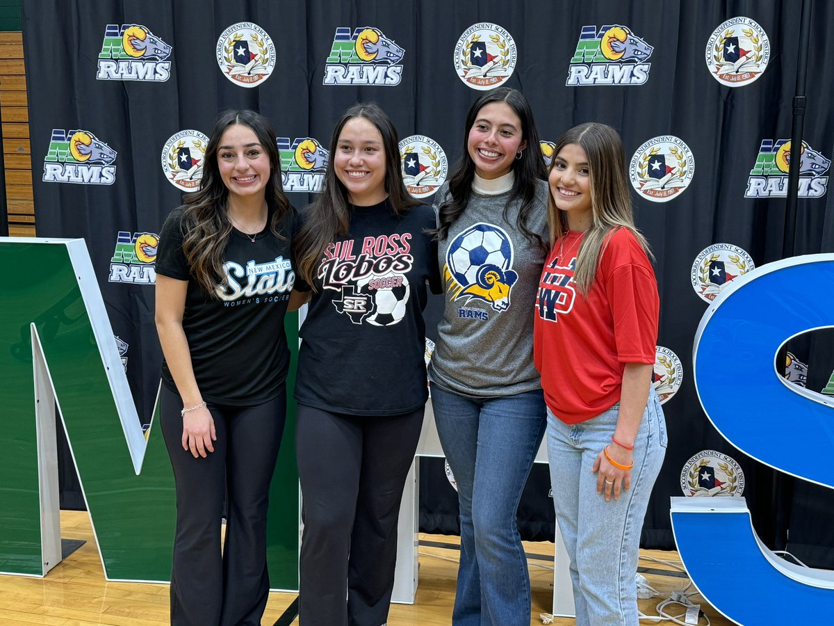GirlssoccerRams's tweet photo. What an awesome afternoon at the Emerald City. 4 Seniors signing their letters of intent. Congratulations once again to @JaydaV_22 @madelynnnoel @alvillar_12 @_danielaaa10 thank you for the last four years. You have helped pave the way and lead our program in the right direction. https://t.co/USyoe2VjvA