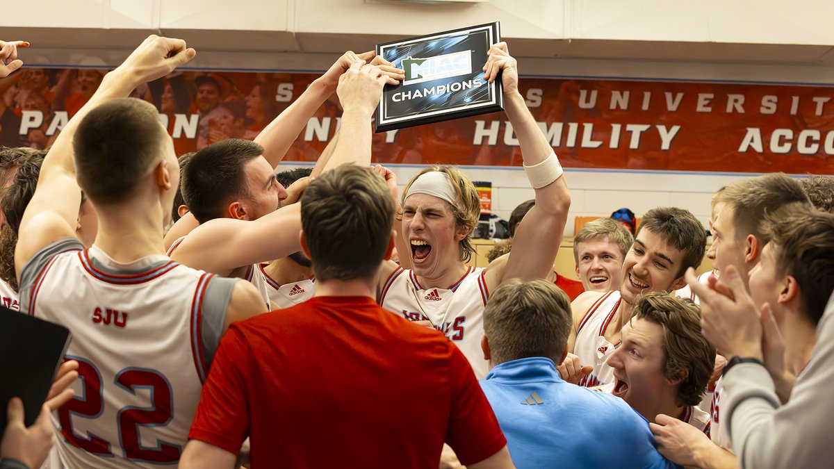 Saint John's Athletics (@sjujohnnies) on Twitter photo <a href="/SJU_Basketball/">SJU Basketball</a> locked up the MIAC regular-season championship outright & the top seed in the MIAC Playoffs tonight w/an 89-69 win over St. Olaf!
POST-GAME INTERVIEWS/RECAP: gojohnnies.com/news/2024/2/7/…
#GoJohnnies #d3hoops <a href="/SJU_Basketball/">SJU Basketball</a> locked up the MIAC regular-season championship outright & the top seed in the MIAC Playoffs tonight w/an 89-69 win over St. Olaf!
POST-GAME INTERVIEWS/RECAP: gojohnnies.com/news/2024/2/7/…
#GoJohnnies #d3hoops