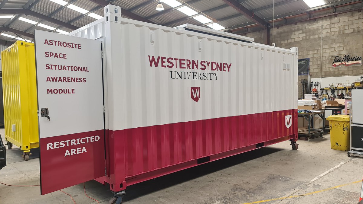 #Astrosite3 manufactured by Wotbox in Albury NSW, is nearing completion and will soon head to the ICNS lab where it will be commissioned. Using #neuromorphic event-based sensors, this mobile observatory is used to achieve space situational awareness. 🛰️ #SpaceTech #research #STEM