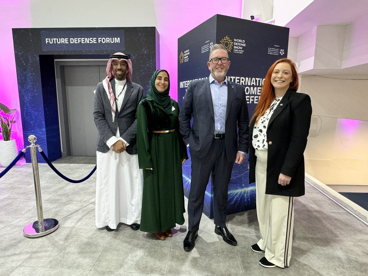 krnjkelly's tweet photo. This week @ubloquity had the opportunity to work with our industry partner @nicholabates from @Boeing through Nicola’s @aeroxelerated program at #wds2024. It was an amazing experience from start to finish @FSB_NI #SaudiArabia https://t.co/pjGv56qT4z