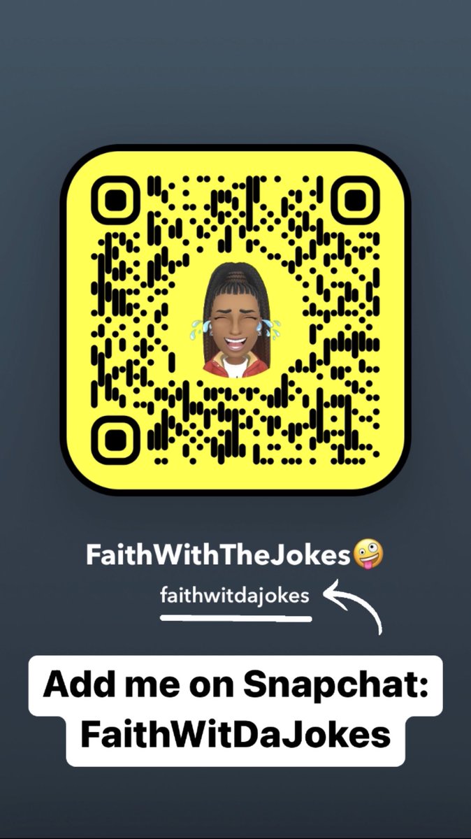 FaithWitDaJokes's tweet photo. Add me on Snapchat: @FaithWitDaJokes 🤍

https://t.co/xNh1Z2AvmQ https://t.co/XUJ3W8GRAt
