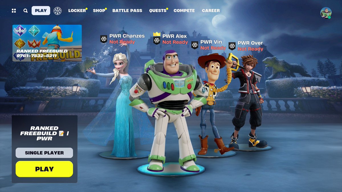 TeamPWR's tweet image. Fortnite lobbies soon