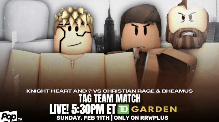 RRWPLUS's tweet photo. TONIGHT, on The RETURN SHOW!
#KnightHeart is out for PAYBACK, but he needs a PARTNER!
He and a partner of his choosing will take on #ChristianRage & #Bheamus!
Who will be his partner? FIND OUT TONIGHT. https://t.co/k5HuIqXRXa
