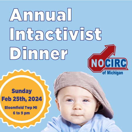 NOCIRCofMI's tweet photo. Join us at NOCIRC of Michigan's Annual Intactivist Dinner - https://t.co/ySc0CbTWUI https://t.co/lK9bWW8ujm