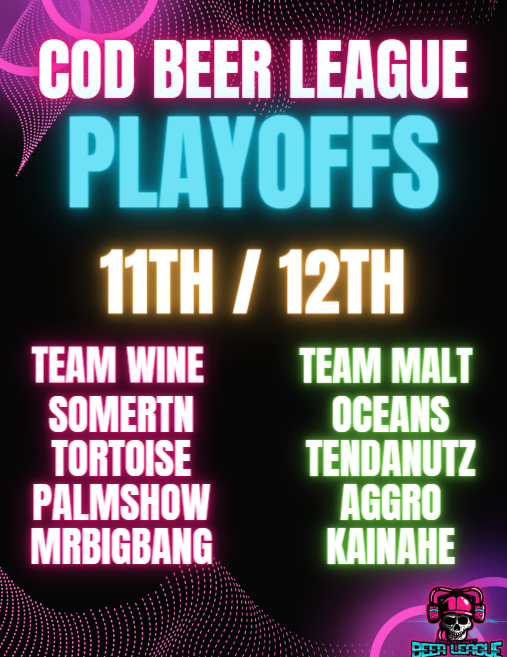 CoD Beer League (21+) tweet media