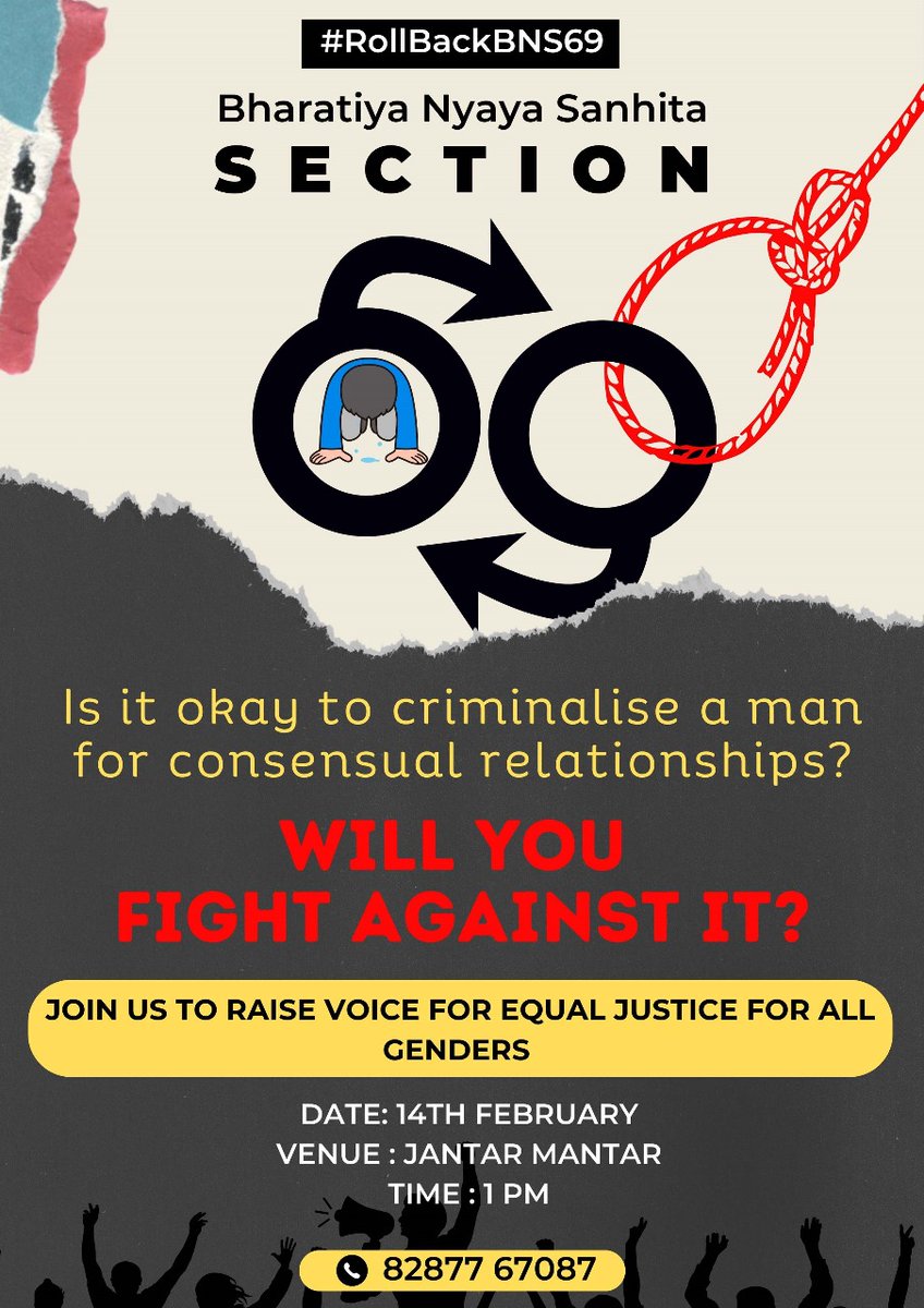 #rollbackBNS69
#fakefeminism
#genderneutrallaw