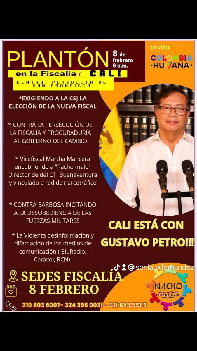 Inefable_4444's tweet photo. @PCambioRadical @petrogustavo @finxard #PetroNoEstaSolo 
#EstamosContigoPetro
#ALasCalles8Feb
#8deFeb
#CIDHConPetro https://t.co/nXcgsv70YA