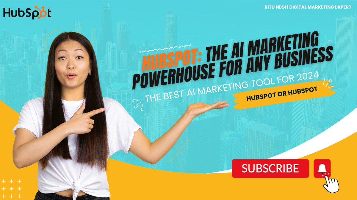 Unleash the #AI beast in your marketing! Watch my video & discover how @HubSpot AI can: ✅ Automate areas of repetitive task ✅ Personalize experiences for leads & customers ✅ Predict & optimize content success youtu.be/TdmNSQhUJwY?si… #ai #hubspot #marketingtool
