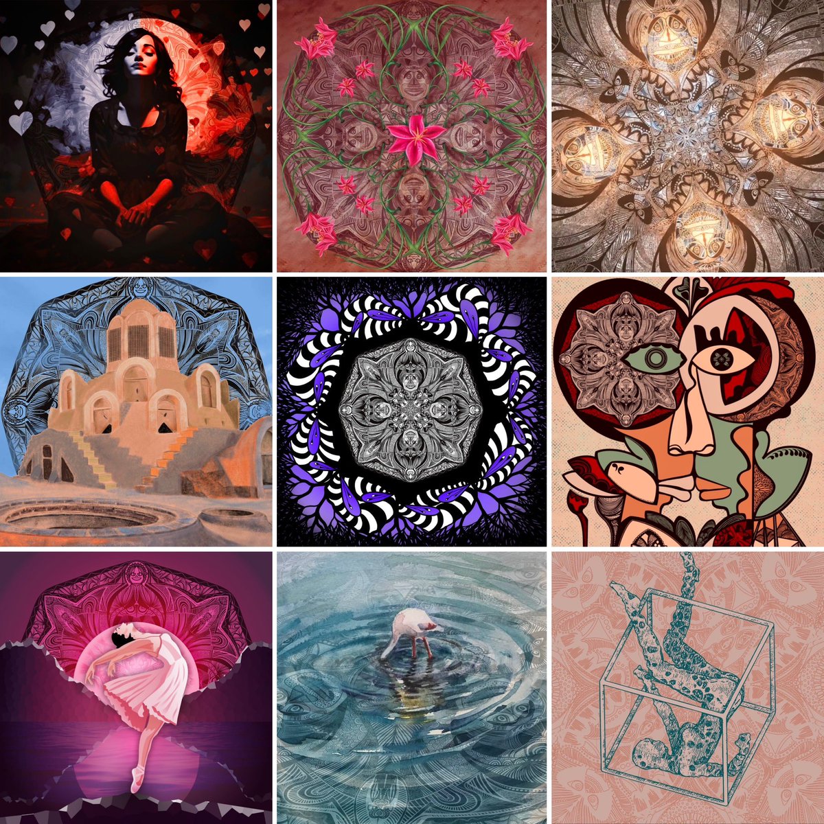 Reyhanekoeth's tweet image. 🥳🤩GM and Good news 🤩🥳#WorldOfMandala
Collaborations with 50 Great Artists😍🤝🥰

🔥🔥 Collected 10 Editions🔥🔥

Of @WorldOfMandala 🤍
by my dear Friend @Sneketoshi 🥰😍 #Sneketoshi 

I really appreciate your support,your time,your personality,kindness…I am speechless 🫂🥹🥰