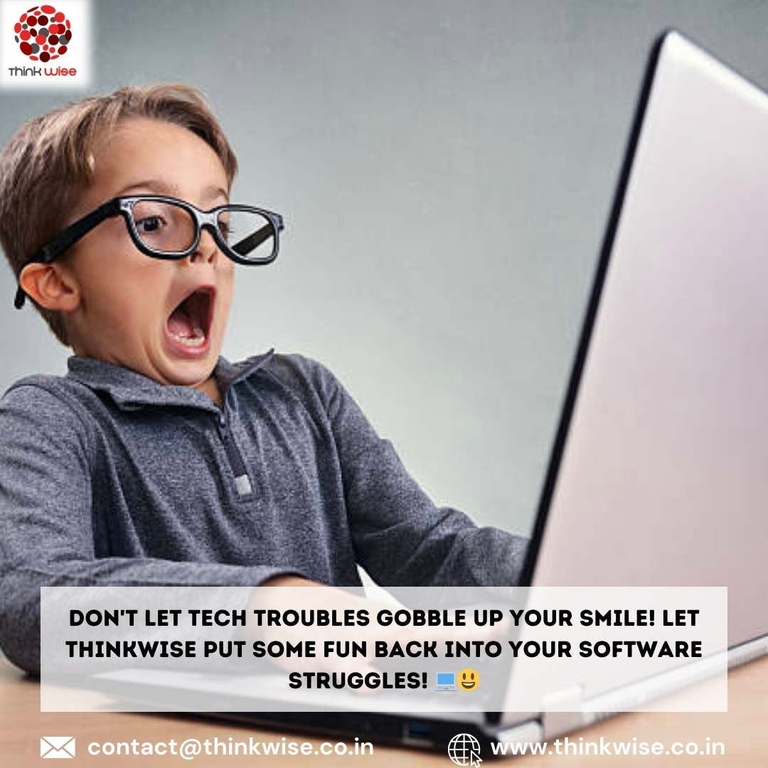 ThinkWiseLLP's tweet photo. Tech hiccups got you down?😕Let ThinkWise turn those frowns upside down! Our team specializes in injecting a little joy into your software struggles, making tech issues a breeze to tackle!#TechSupport #SoftwareSolutions #TECH4ALL #ThinkWise https://t.co/WoZx5L3XmO