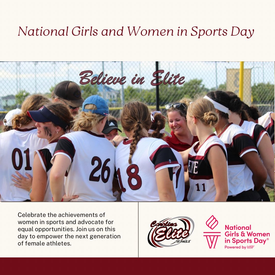 We would like to take a moment to honor all female athletes and thank those that work so hard to advocate, educate, and research so that we can advance gender equity and provide females with opportunities in sport. Happy National Girls & Women in Sports Day 🫶 #NGWSD