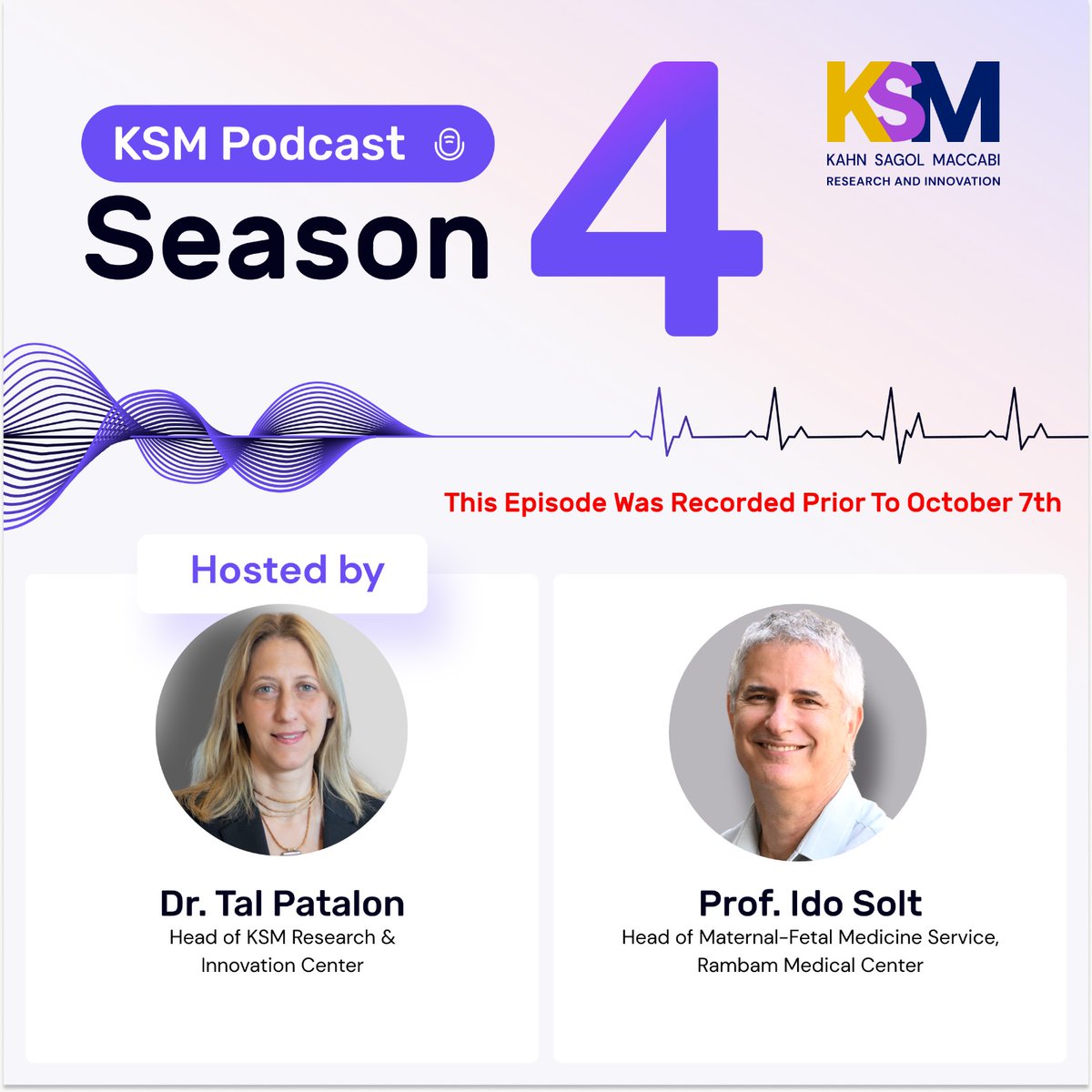 Dive into maternal-fetal medicine with Dr. Tal Patalon & Prof. Ido Solt, discussing treating two patients in one body and ethical pregnancy choices. To listen to this podcast episode: ksminnovation.com/podcast/prof_i… @TalPatalon @IdoSolt