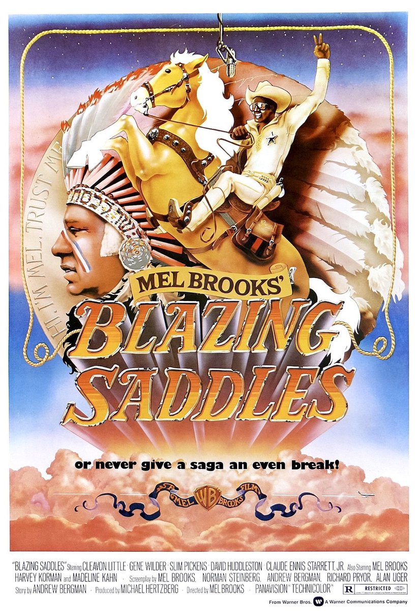 🎬MOVIE HISTORY: 50 years ago today, February 7, 1974, the movie ‘Blazing Saddles’ opened in theaters!

#MelBrooks #CleavonLittle #GeneWilder #HarveyKorman #MadelineKahn #SlimPickens #DomDeluise #LiamDunn #GeorgeFurth #BurtonGilliam #JohnHillerman #AlexKarras #RobynHilton