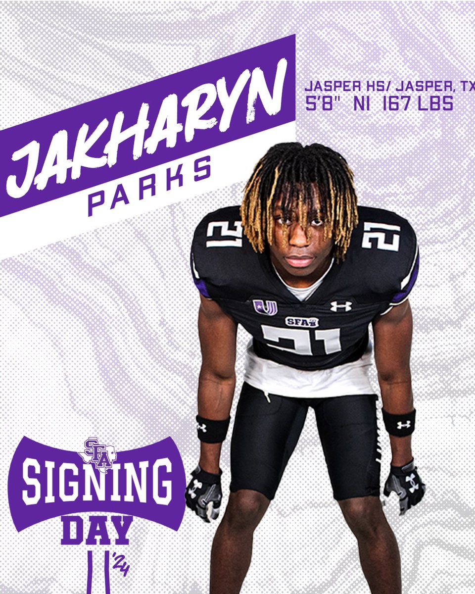 SFA_Football's tweet photo. Welcome @ParksJakharyn to The Piney Woods! 🪓

#AxeEm x #RaiseTheAxe x #NSD24 https://t.co/NEMGCcepCA