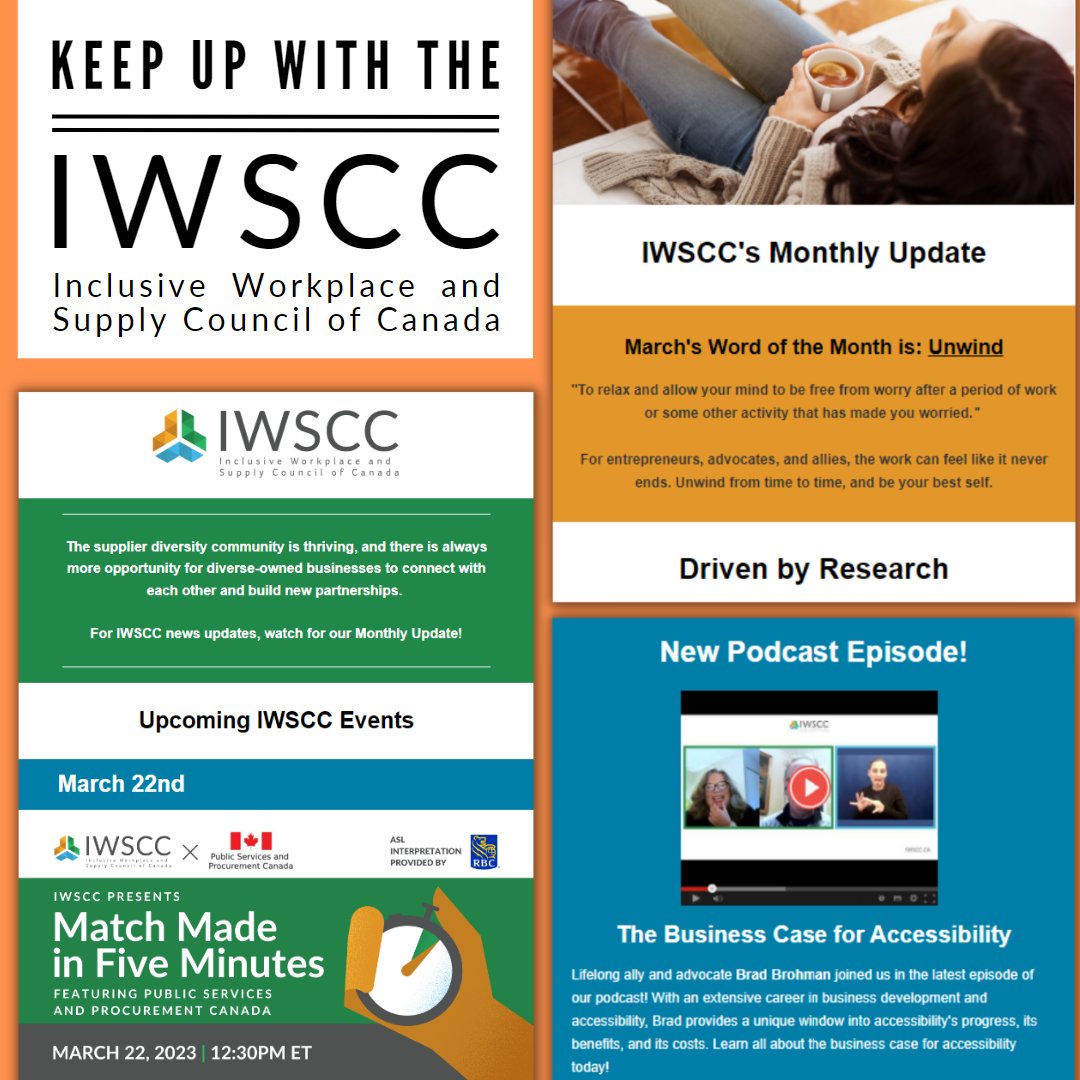 Keep up with the IWSCC! Get all the latest updates from Canada’s national certifying body for #VeteranOwned and #DisabledOwned businesses: zurl.co/DggN

#SupplierDiversity #SupplyChain #Procurement