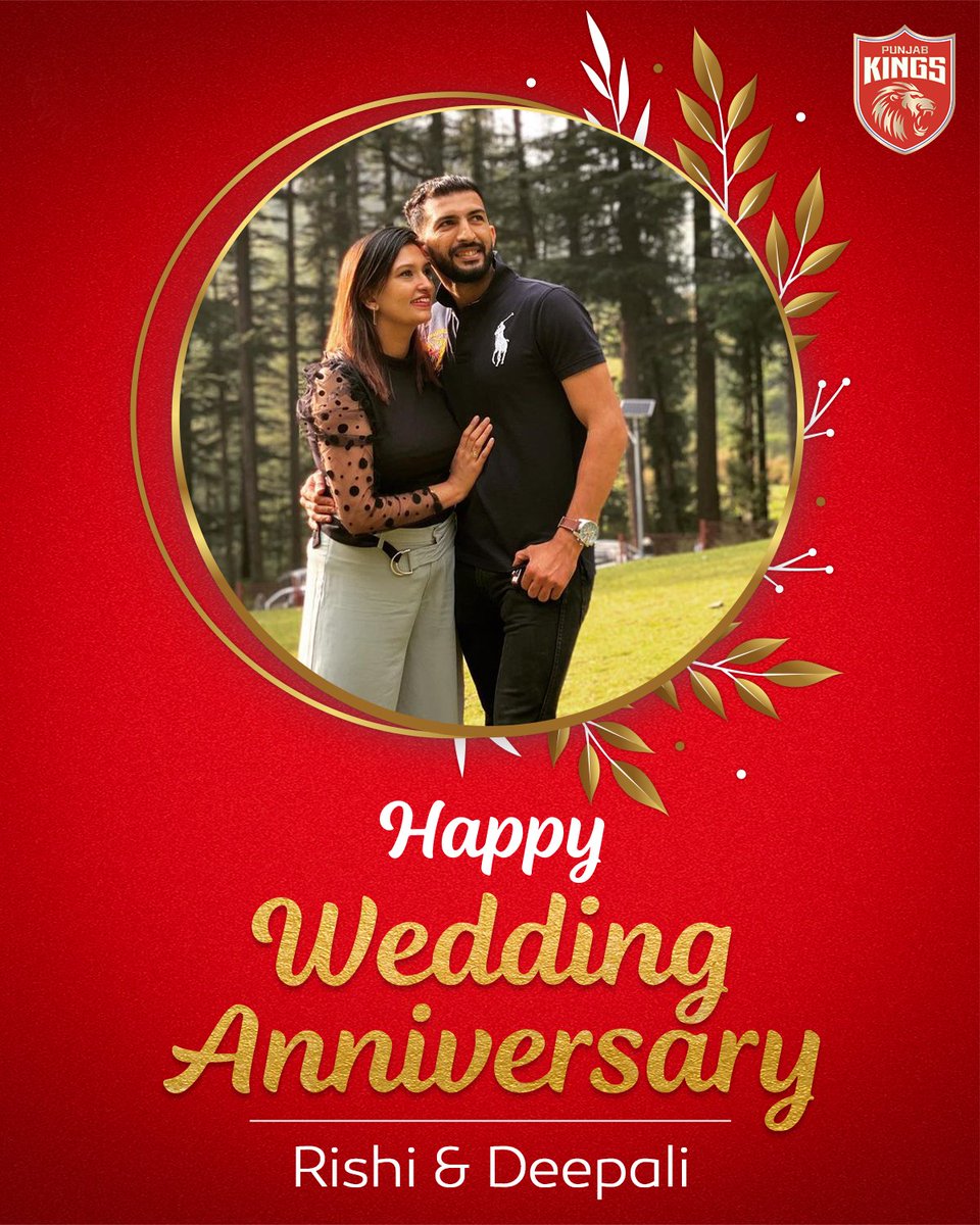 Here’s wishing our Sher and Sherni a lifetime of happiness and togetherness. Happy Anniversary! 💑

#SaddaPunjab #PunjabKings