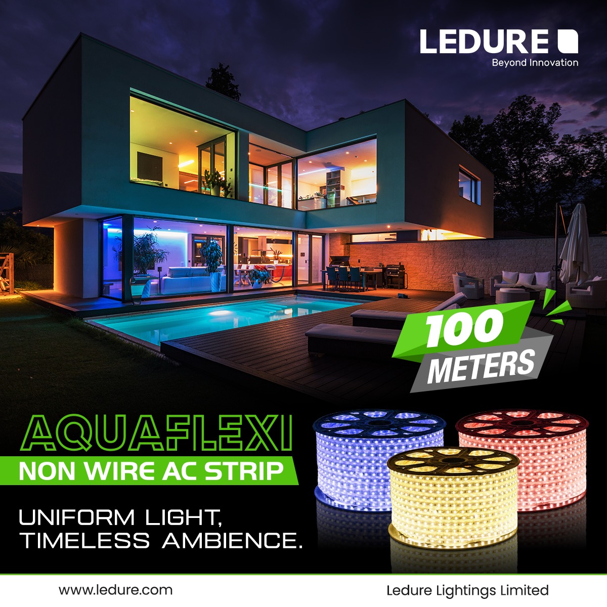 LEDURELIGHTINGS's tweet photo. Discover brilliance with Ledure's Aquaflexi 100m rope lights! Transform any space with vibrant hues and flexible design.Let creativity flow and enchant all who experience it.Your vision becomes reality with Aquaflexi.
๐ 1800116373
๐ง info@ledure.com
#Myledure #AquaflexiLight https://t.co/UCvBmStDyC