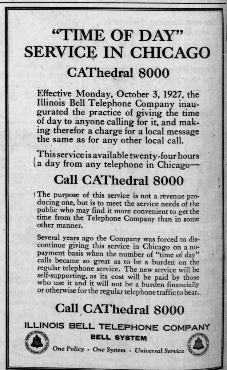 JohnBLochridge's tweet photo. @1ChicagoHopeful @ktomsfreese @jverona77 312-228-8000 is actually working again to hear the time and temperature for Chicago! (No longer operated by Illinois Bell.) #timeandtemp #StillAThing https://t.co/4ccYBT54Gl