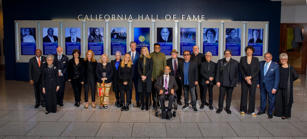 What a thrilling night for the Go-Go's!!! We are over the moon over this! The California Hall of Fame, right alongside @LosLobosBand and an incredible and inspiring class of inductees. Thank you @CAgovernor and @TheCAMuseum