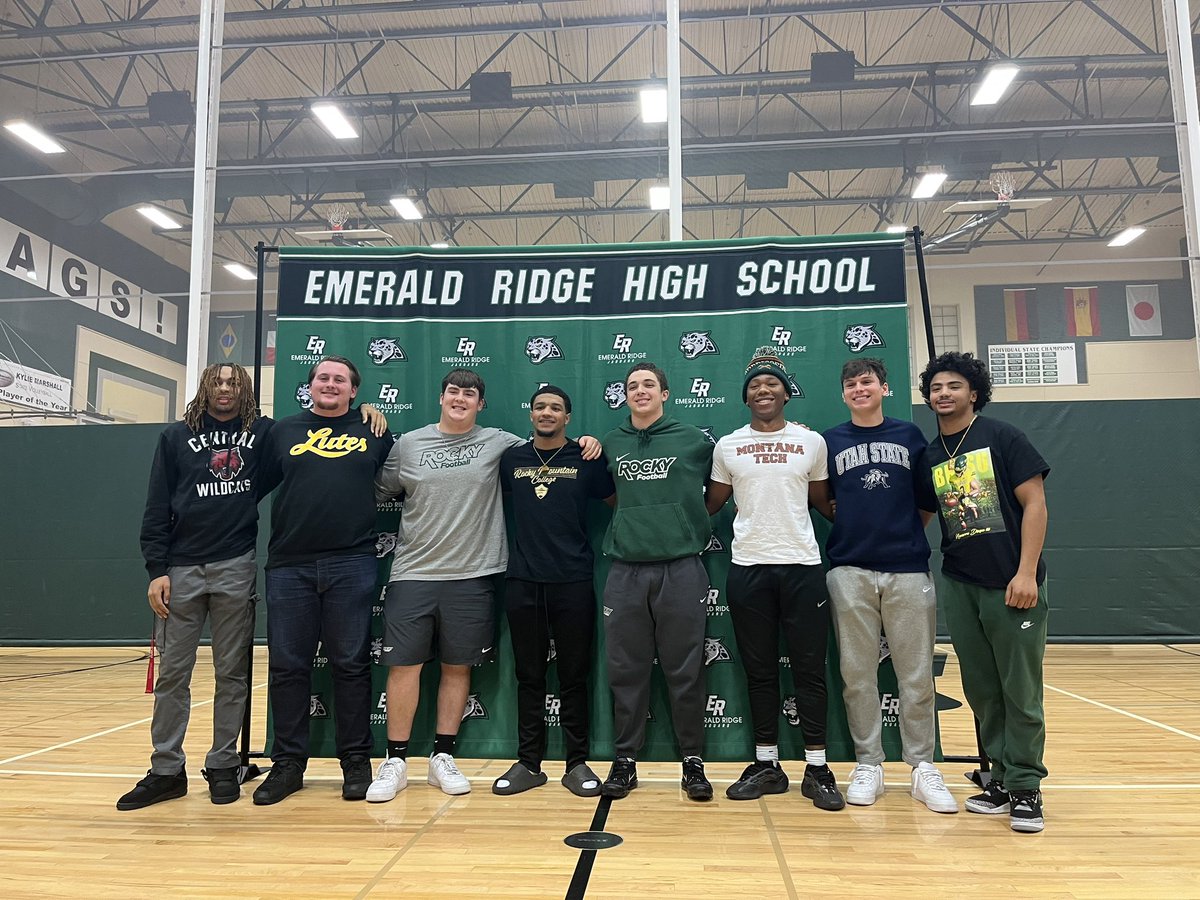 Emerald Ridge (<a href="/JagNationFB/">Emerald Ridge Football</a>) sending eight to college football programs on signing day.