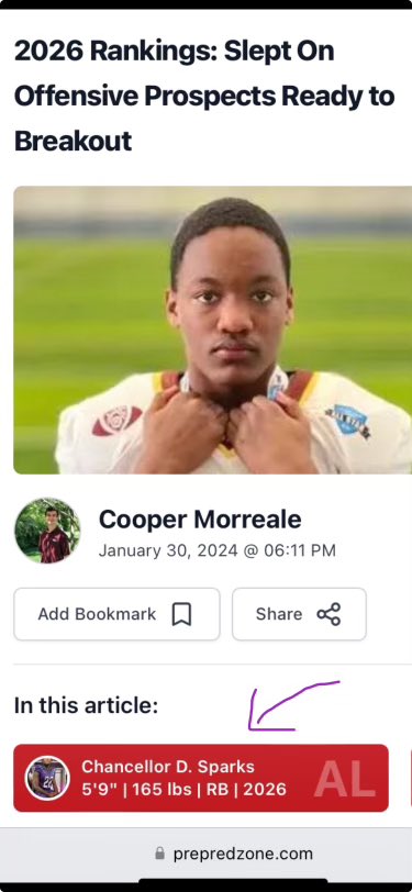 Chancellor “Deuce Deuce” Sparks tweet media