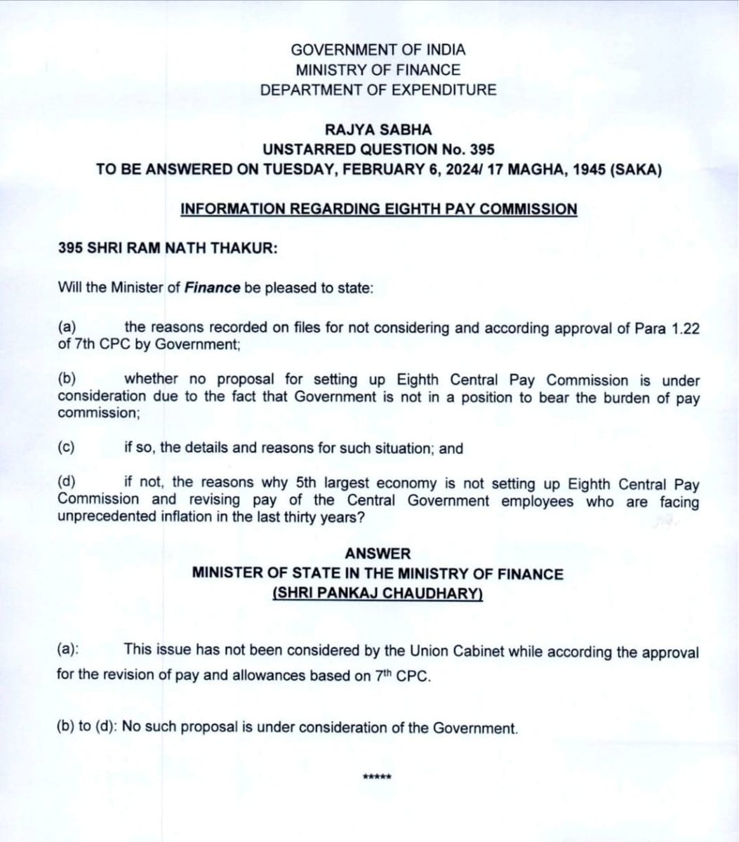 <a href="/Bankers_We/">WeBankersOfficial®</a> 

Pay commission bhakts please note

<a href="/vishalthakkar4u/">Vishal Thakkar</a>  <a href="/sachintvla/">sachintvla</a> <a href="/MakasanaBhavin/">Bhavin Makasana</a> <a href="/iujjawaltrivedi/">Ujjawal Trivedi</a> <a href="/NambiarSumith/">Su Myth</a>