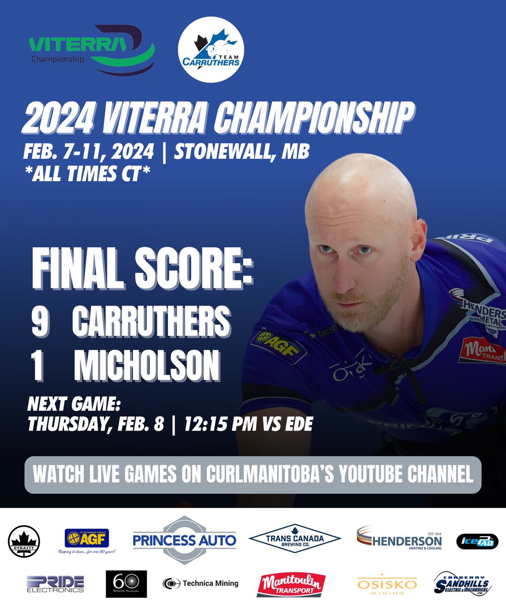 Off to a great start 💪🏻

NEXT GAME ⬇️
🗓️ Thursday, Feb. 8
⏰ 12:15 pm CT
🆚 Ede

#TeamCarruthers
