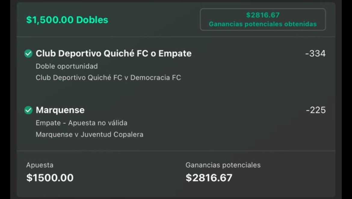Unyuca's tweet photo. 🇬🇹| Mictlan ✅
🇬🇹| Márquense ✅
🇲🇽| Tigres ✅

🇲🇽| Pachuca ❌

Una buena noche, pero toca seguir trabajando en las jugadas que nos hacen restar 👊

Recuerden que este fin de semana les dejaremos free picks en: 
https://t.co/sc9tMdhwxm https://t.co/ooUfmLFyTZ