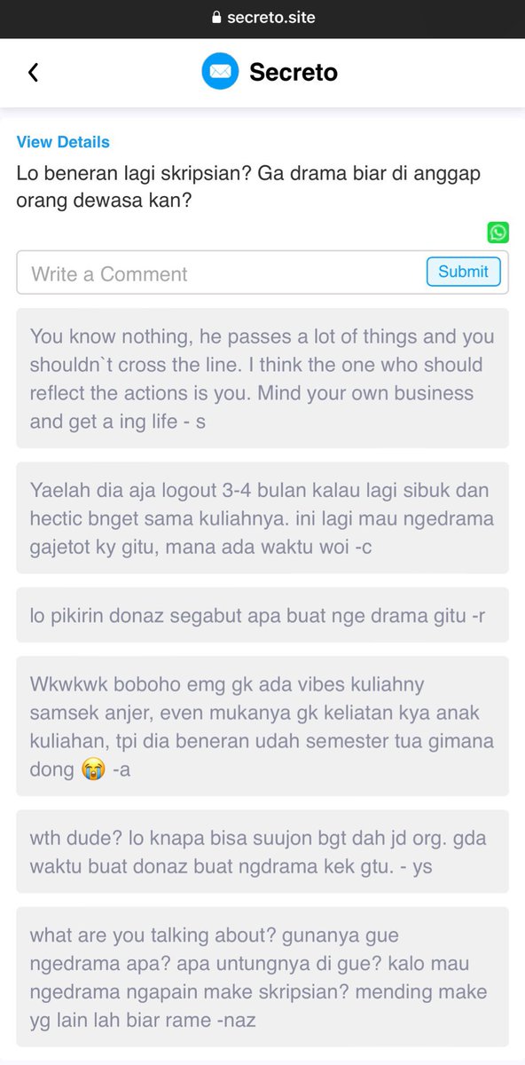 fuckinaz's tweet photo. gue abis buka sc terus liat ini, lucu juga gue sampe dikira drama skripsian biar dikira orang dewasa HAHAHA https://t.co/WfnlqqLZmJ