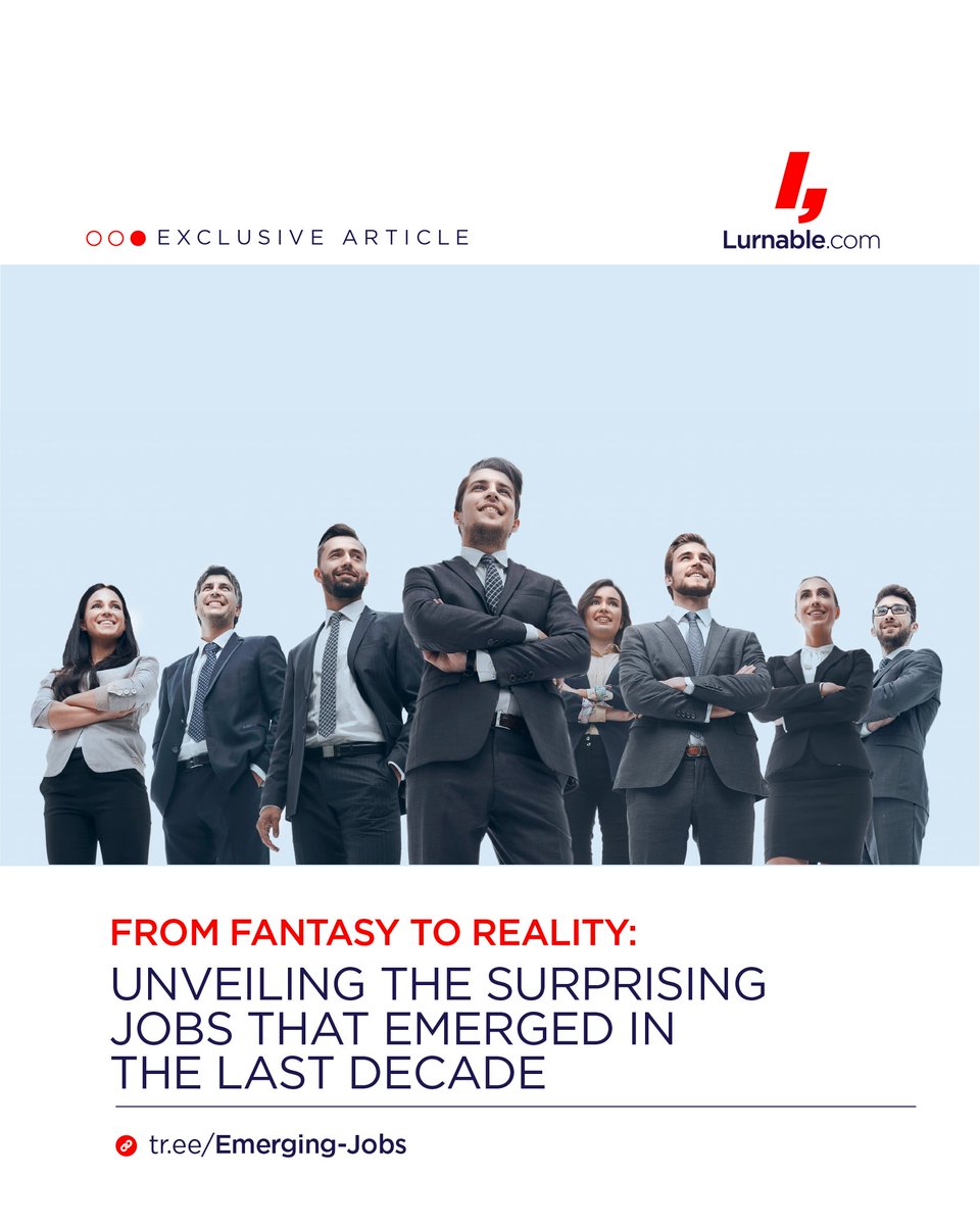 From Fantasy to Reality: Unveiling the Surprising Jobs That Emerged in the Last Decade: tr.ee/Emerging-Jobs 

#emergingjobs #emergingcareers #technology #jobs #career #jobcreation #influencer #socialmedia