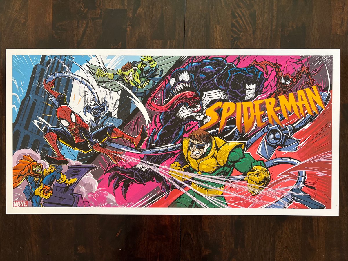 daynehenry's tweet photo. Had the best time with this poster. Big thanks to @BottleneckNYC and for the opportunity. #SpiderMan https://t.co/e80cb2hPAT
