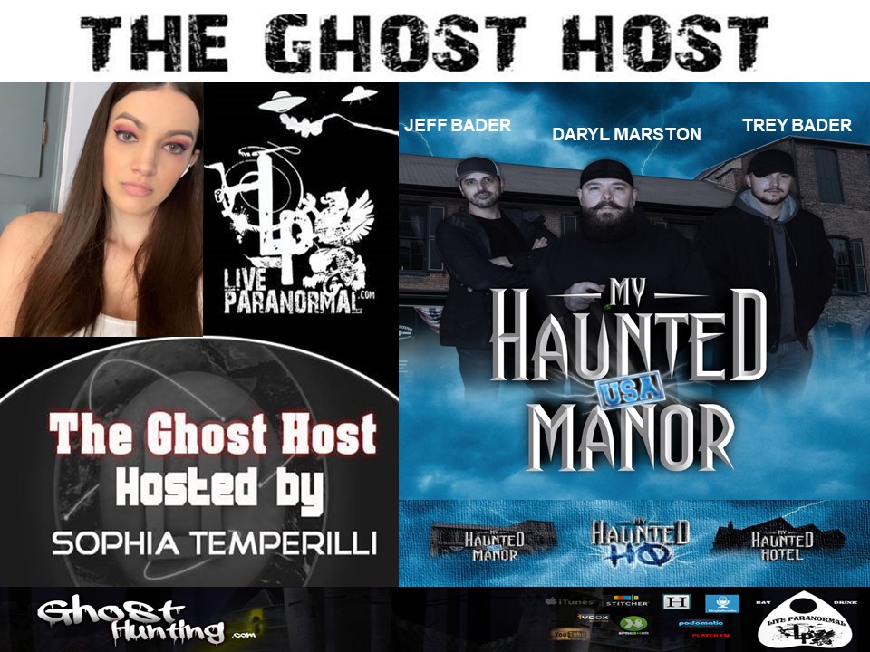 #MyHauntedManorUSA DARYL MARSTON/JEFF BADER/TREY BADER on LiveParanormal.com / GhostHunting.com, SAT. 2/10, 12PT/3ET/8UK!  Listen/chat LIVE:) #MyHauntedHotel @RKEntAgency #author #books #paranormal #ghost #haunted #ghosthunt #Supernatural #unexplained @iHeartRadio