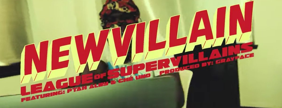 'LEAGUE OF SUPERVILLAINS' @NewVillain_1 Feat. PTah alBY n @cabezacicatriz Prod. @GRAYFACEE 🎬 youtu.be/MxtPciP9PQM