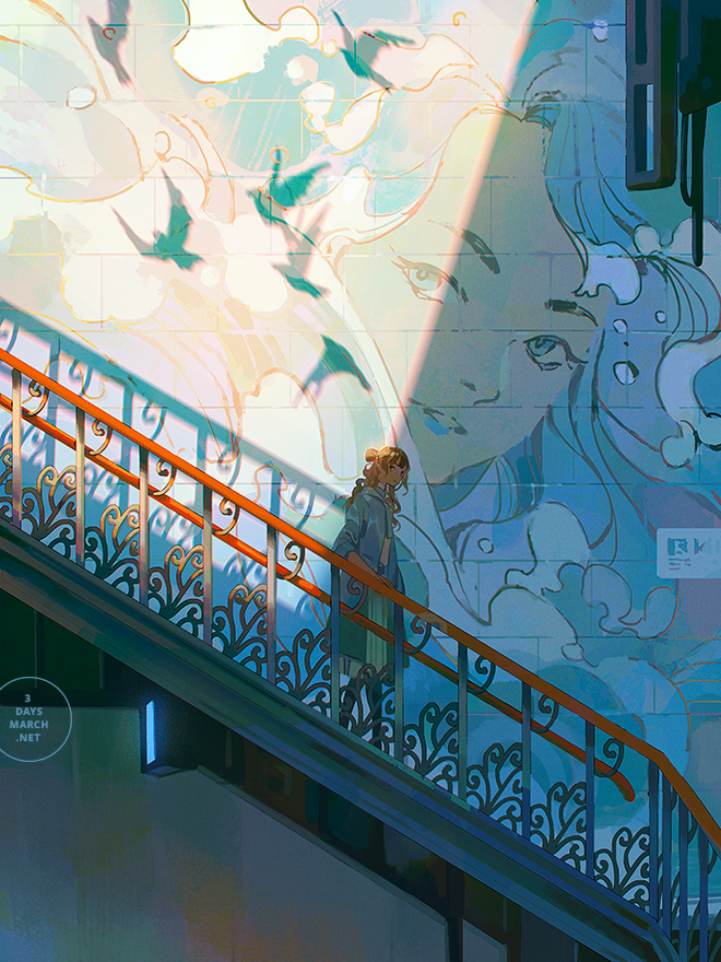 loika's tweet image. mural