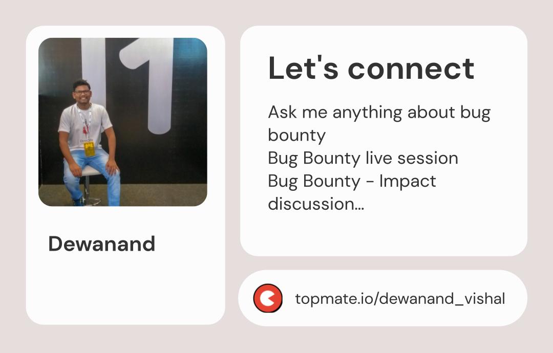 dewcode91's tweet image. Hey everyone!

I&apos;ve been getting a lot of DMs for guidance, so decided to take action on it.

I&apos;m excited to help folks out and give back to the community via Topmate. Feel free to reach out if you have any questions or just want to say hi!
I&apos;m at topmate.click/ungi8