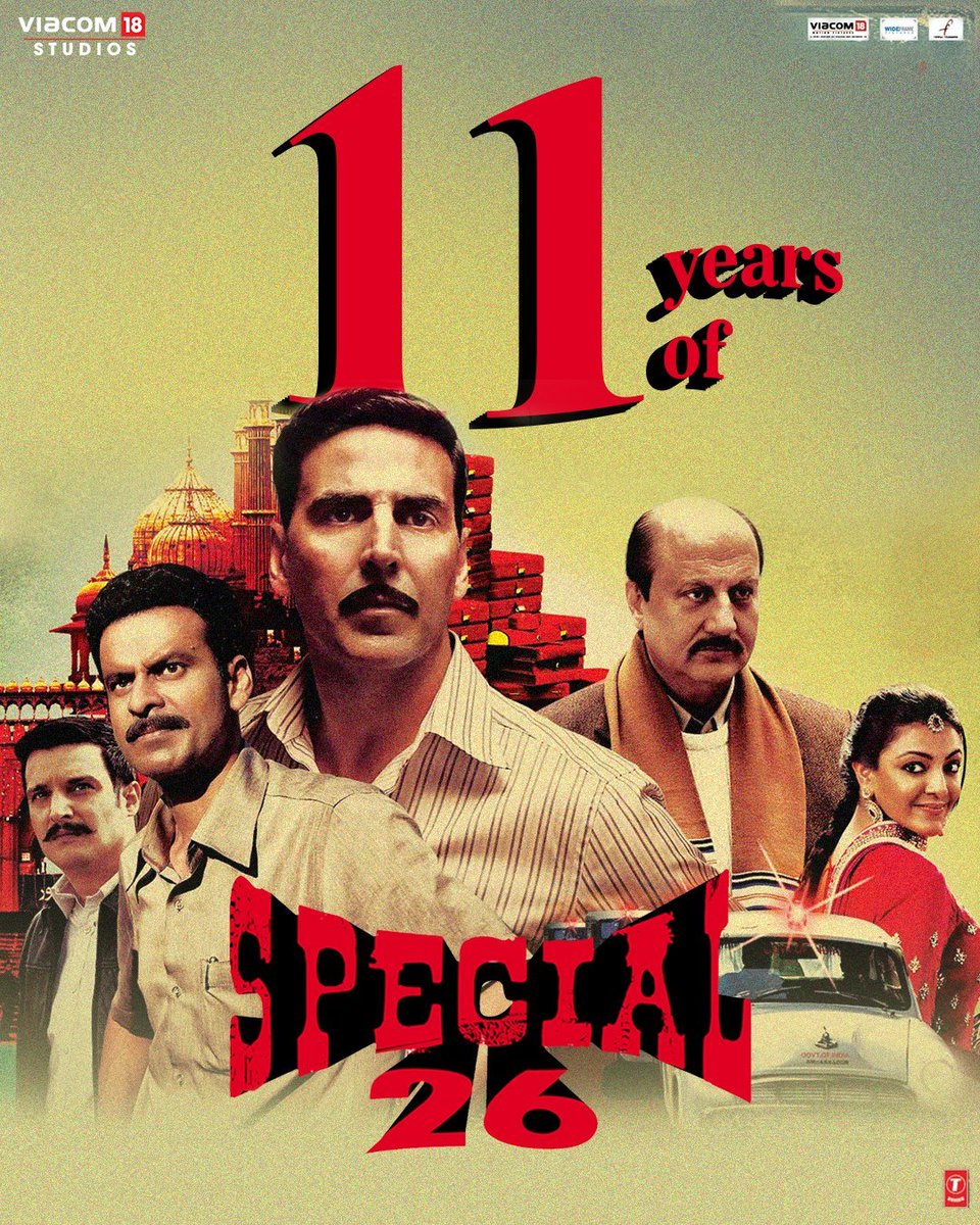 A film that has produced a 'crazy' actor-director combo in the industry. Now it's been a long time to see them working together for their next projects. Hope they do in future 🥺🙏

#11YearsOfSpecial26 
#AkshayKumar ☓ #NeerajPandey 🛐
