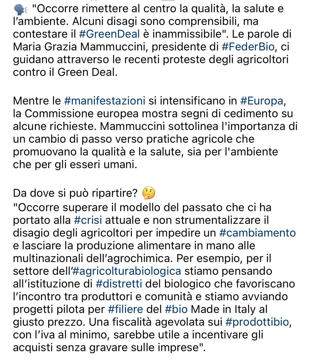 cardinale_anna's tweet photo. Altre voci del settore #agroalimentare 
#agricoltura 
#federbio
#slowfood https://t.co/03pLMwPsLQ