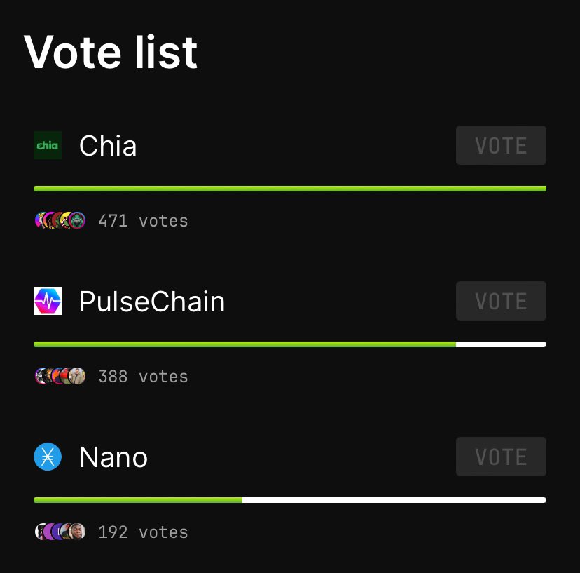 Seriously phucking vote. This is an easy win for PulseChain. 

We LITERALLY NEED THIS! 

This would HELP EVERYONE.