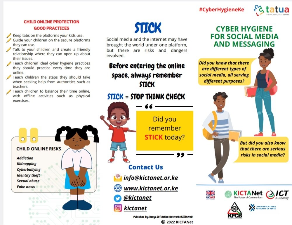 KICTANet's tweet photo. 🚨Protecting our children online is paramount. From setting parental controls to teaching safe internet practices, we must prioritize child online protection. Check the below fact sheet #ChildOnlineProtection
🔗click here for cyber hygiene tips:
https://t.co/RCJy9tGOqt

^NM https://t.co/SPDGyhq7fO