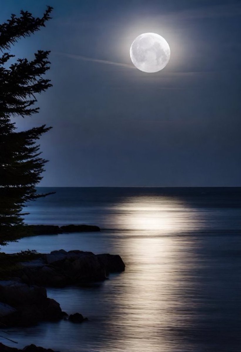 Full Moon and Sea.