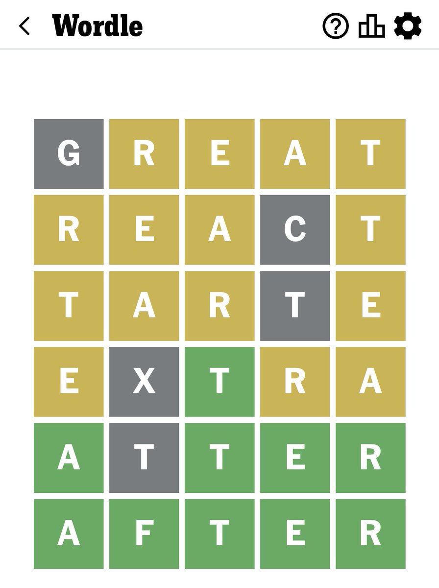 shutupbritt's tweet photo. i’m sorry if you haven’t done wordle yet today, but i needed to share my pain with someone https://t.co/7o1tHrX6qt