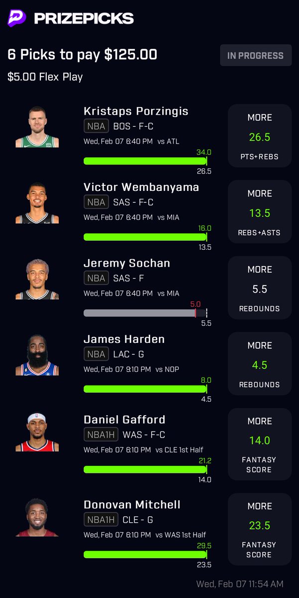 malachi3200's tweet photo. That’s pain�� thought I was big cashin tn😭 at least we cashed 1 fully out @PrizePicks https://t.co/chBj11wH4i