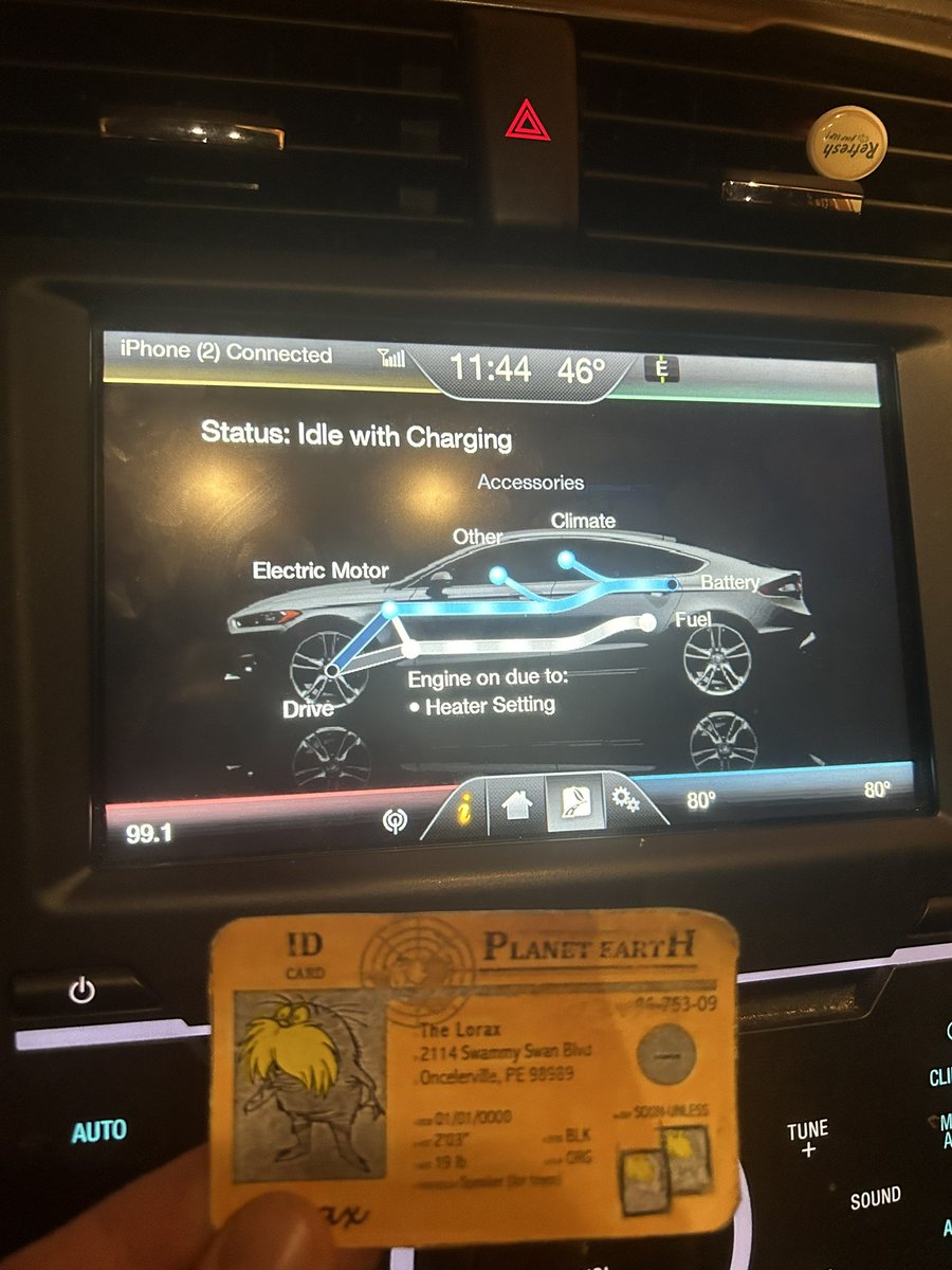 LoraxApesJakeS's tweet photo. I drive a hybrid car which uses much less fuel than a normal car. This helps reduce my ecological footprint. #apespop @franklinlorax https://t.co/aDBxdwxOWz