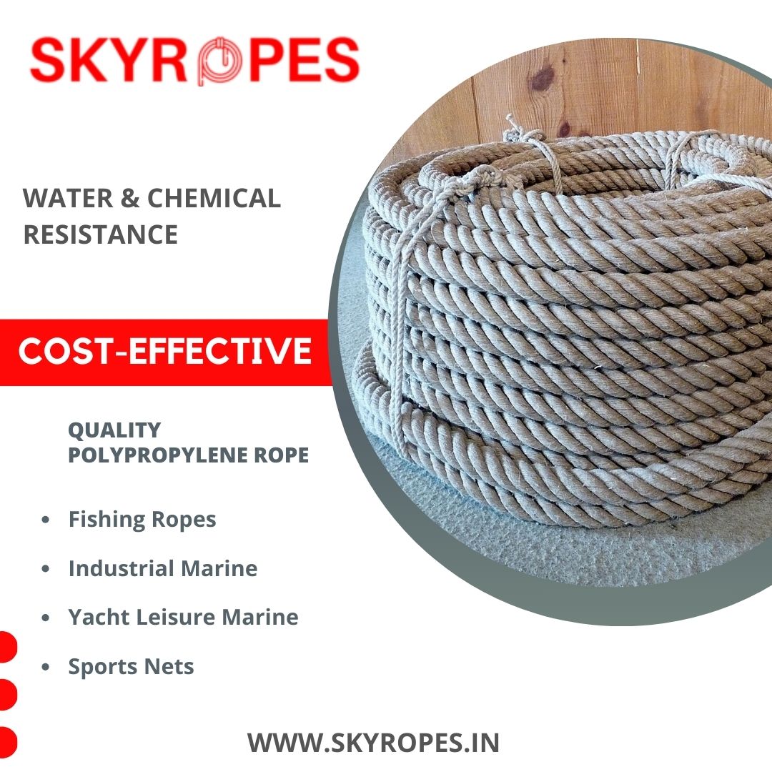 Reaching New Heights Safely: SkyRopes' Premium Safety and Mounting Ropes. Your Trusty Partner for Adventure. 🌟
Follow: @skyropes

#SkyRopes #AdventureSafely #PolypropyleneRope #IndustrialMarineRopes #ReliablePerformance #QualityAssured #MaritimeSolutions