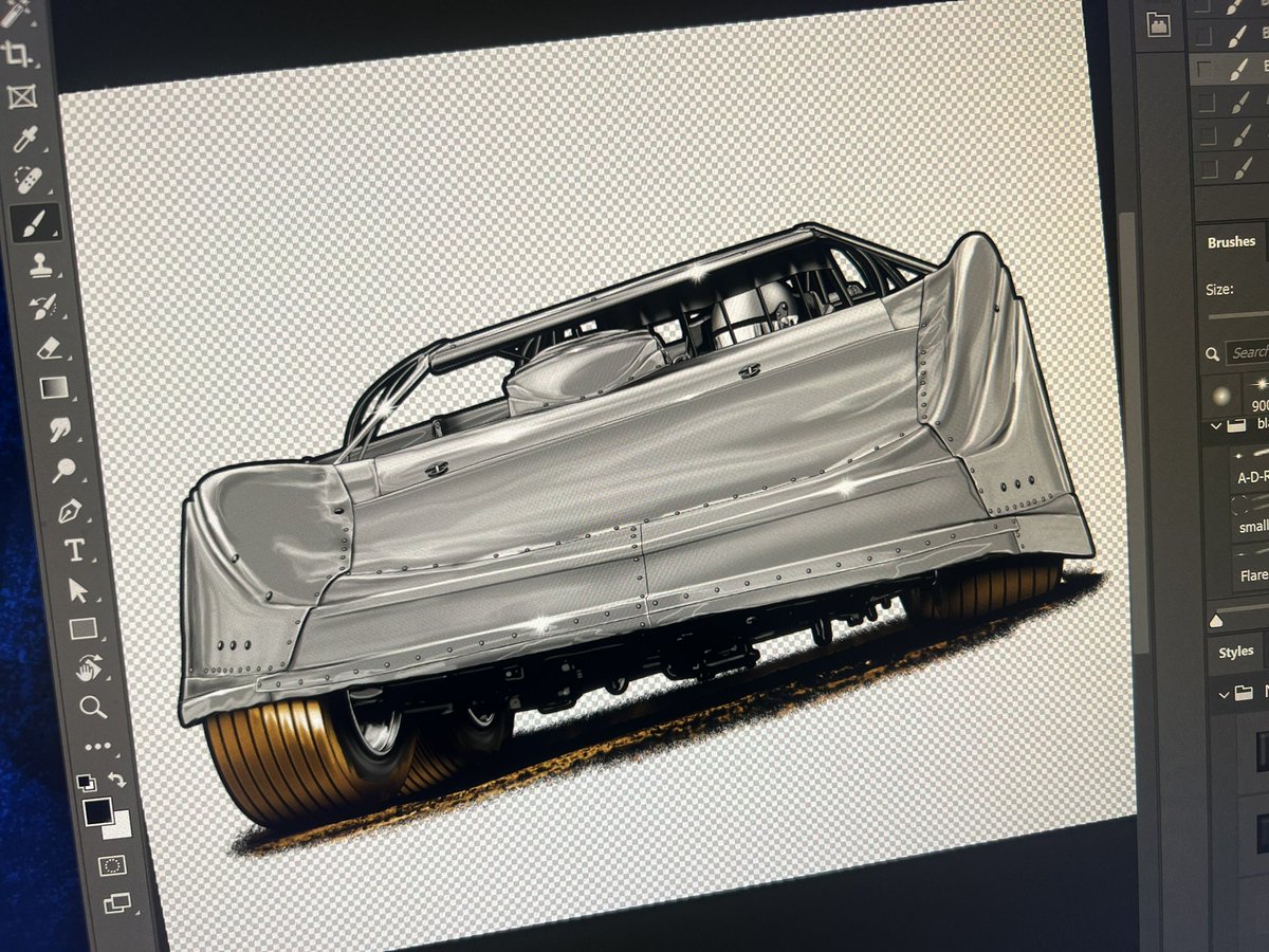 Low angle Dirt Latemodel Doodle 🖍️
