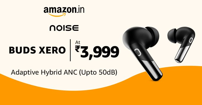 MyMobile_India's tweet image. Noise Newly Launched Buds Xero Truly Wireless in-Ear Earbuds at a special Launch Price ₹3,999

#NoiseNewLaunch #Noisebuds #Newlaunch
