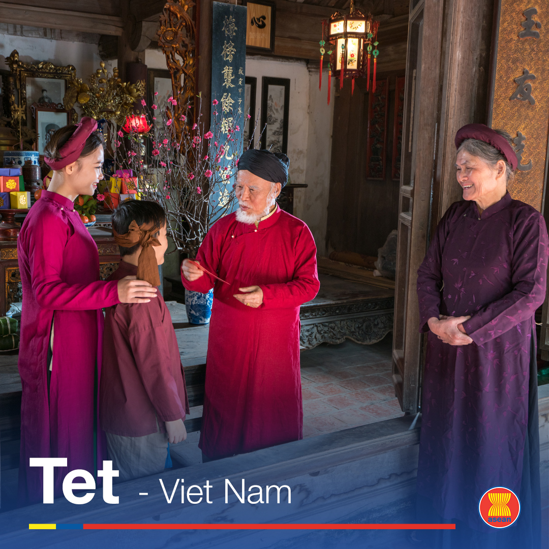 Wishing our Vietnamese friends a joyful Tet celebration and a year full of happiness and shared memories with the ASEAN family!🎉 #ASEANCulture #ASEAN2024